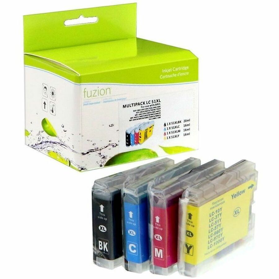fuzion - Alternative for Brother LC51 Compatible Inkjet Set - C/K/M/Y