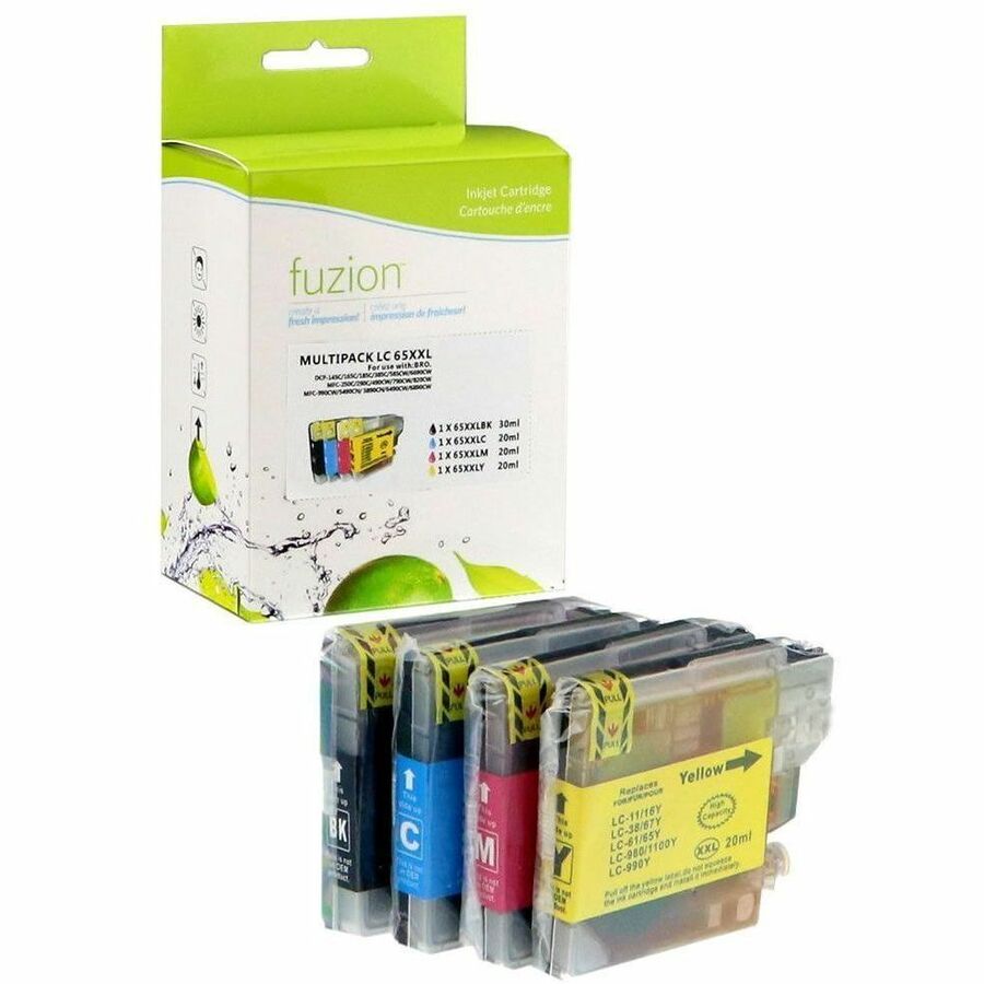 fuzion - Alternative for Brother LC65 Compatible Inkjet Set - C/K/M/Y