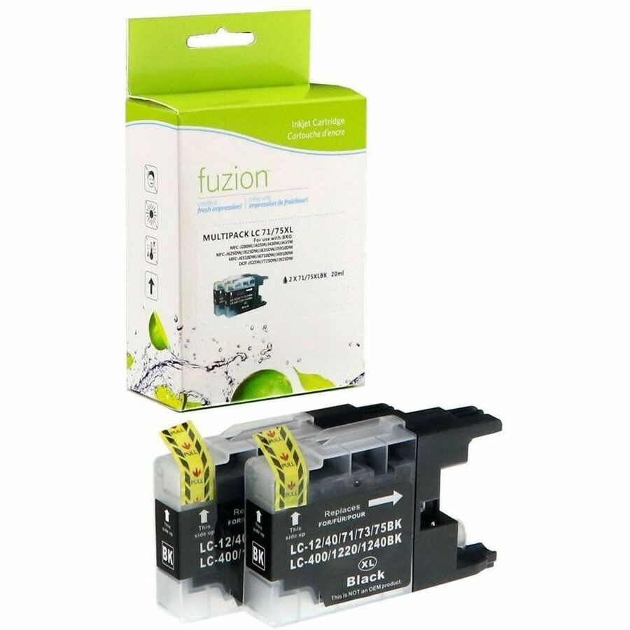 fuzion - Alternative for Brother LC752PKS Compatible HY Inkjets - 2/XL Black