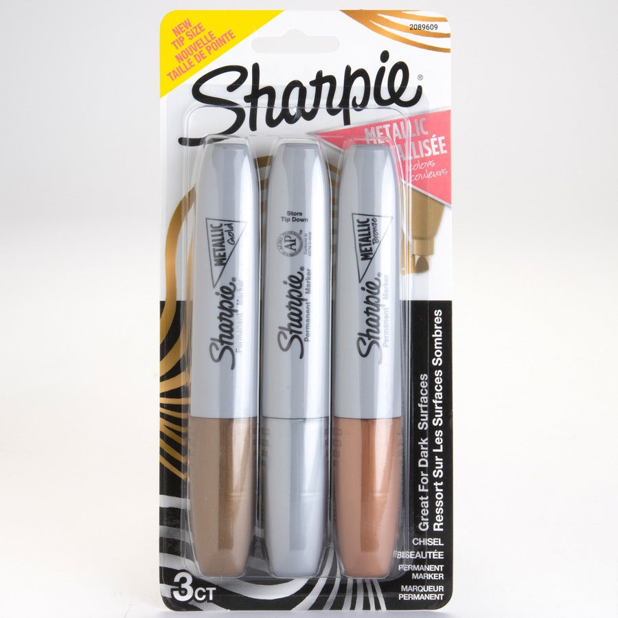 Sharpie Metallic Ink Chisel Tip Permanent Markers - 2089609