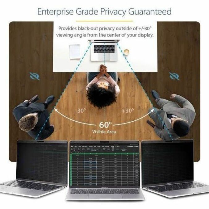 StarTech.com Laptop Privacy Screen for 13 inch MacBook Pro & Air - Magnetic Removable Security Filter - Blue Light Reducing - Matte/Glossy - PRIVSCNMAC13