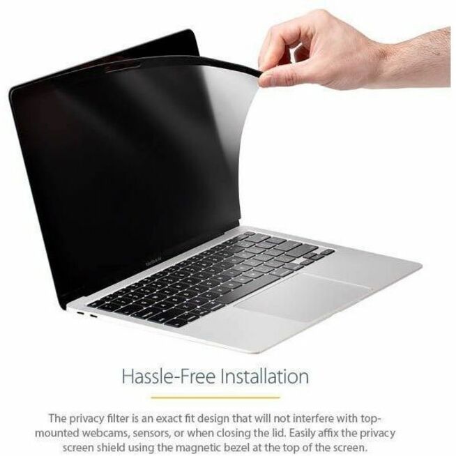 StarTech.com Laptop Privacy Screen for 13 inch MacBook Pro & Air - Magnetic Removable Security Filter - Blue Light Reducing - Matte/Glossy - PRIVSCNMAC13