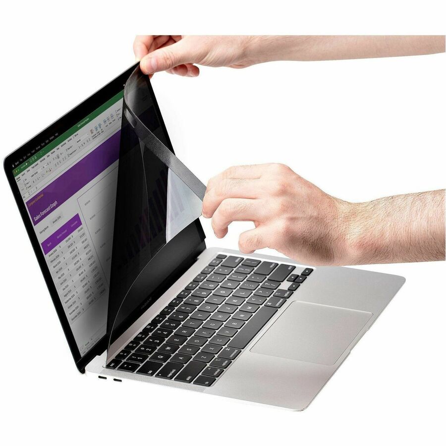 StarTech.com Laptop Privacy Screen for 15 inch MacBook Pro & Air - Magnetic Removable Security Filter - Blue Light Reducing - Matte/Glossy - PRIVSCNMAC15