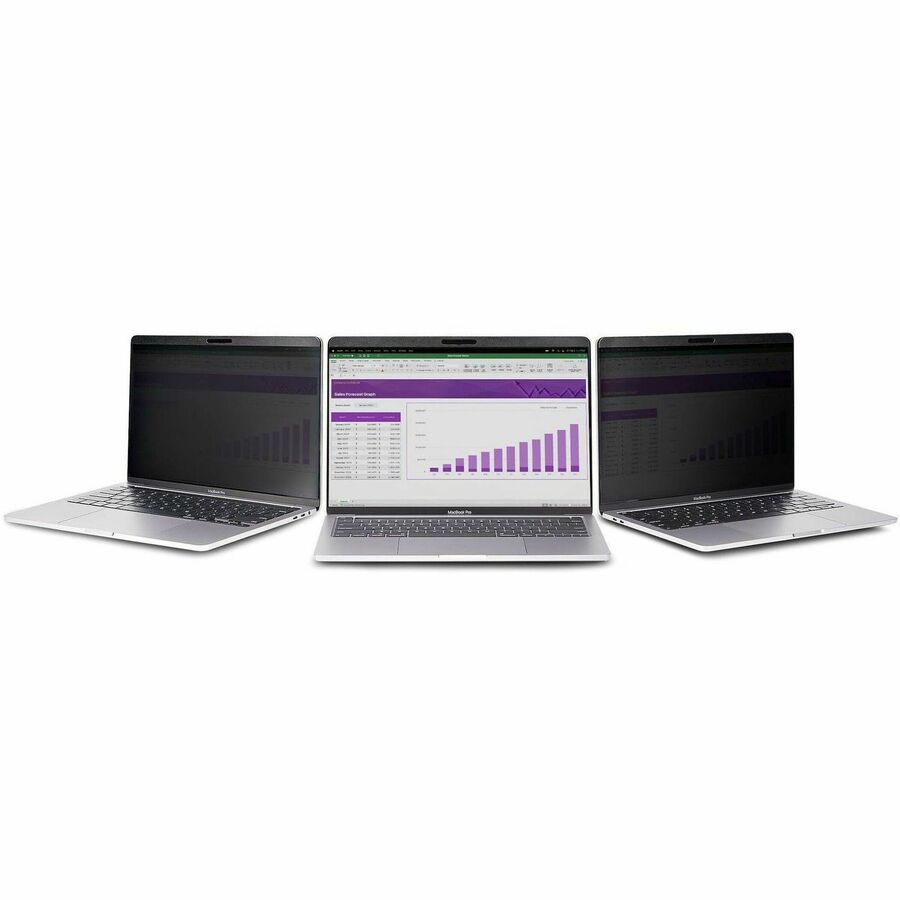 StarTech.com Laptop Privacy Screen for 15 inch MacBook Pro & Air - Magnetic Removable Security Filter - Blue Light Reducing - Matte/Glossy - PRIVSCNMAC15