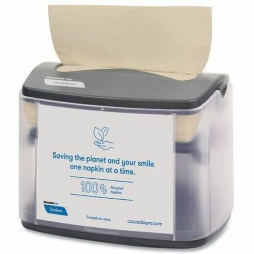 Cascades PRO Tandem Tabletop Napkin Dispensers, Gray - C402