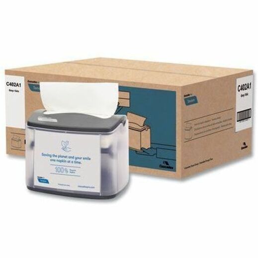 Cascades PRO Tandem Tabletop Napkin Dispensers, Gray - C402