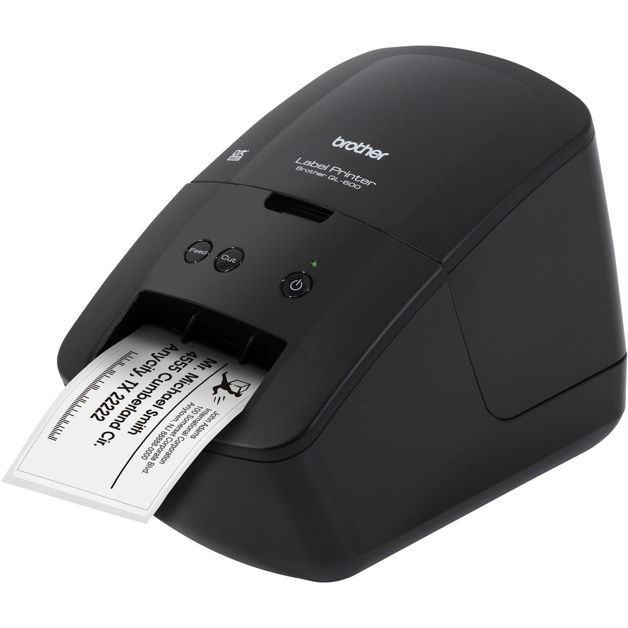 Brother QL-600 Desktop Direct Thermal Printer - Monochrome - Label Print - USB - QL-600
