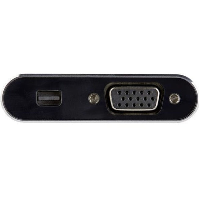 StarTech.com USB C Multiport Video Adapter - USB-C to 4K 60Hz Mini DisplayPort 1.2 (HBR2 HDR) or 1080p VGA Monitor Display Adapter - CDP2MDPVGA