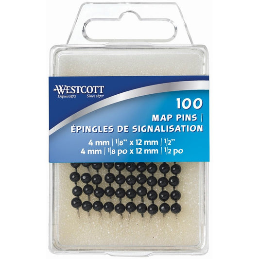 Westcott Map Pins - Black
