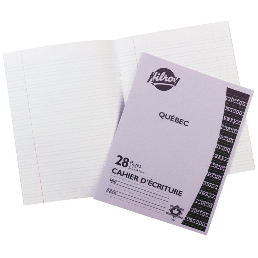 Québec Stitched Exercise Book, 28 pages - French Cover