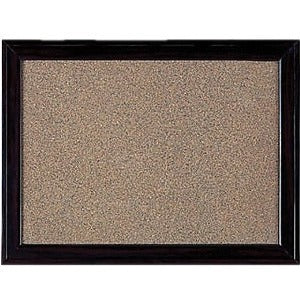 Quartet Espresso Home Décor Bulletin Board, 24" x 36"