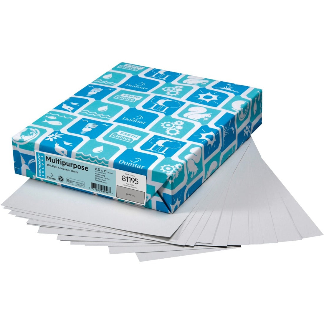 EarthChoice Colors Vellum Bristol Stock - Grey
