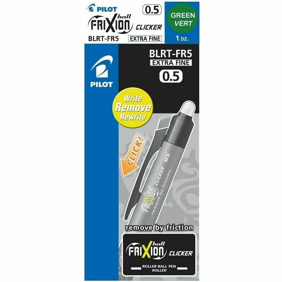 Pilot FriXion® Ball Clicker Retractable Erasable Pen - BLRT-FR5-GN