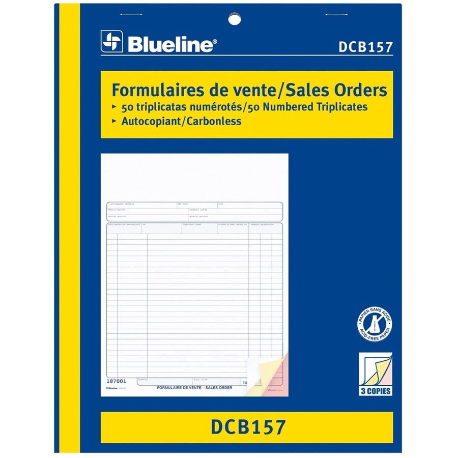 Blueline Sales Orders Book - DCB157