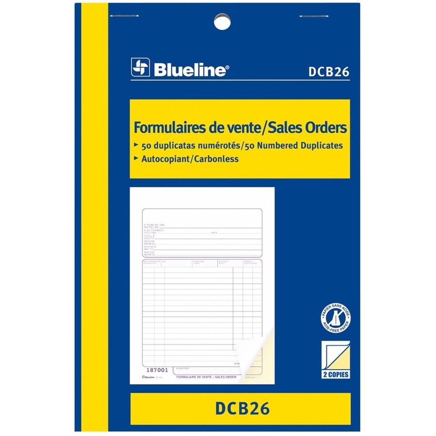 Blueline Sales Orders Book - DCB26