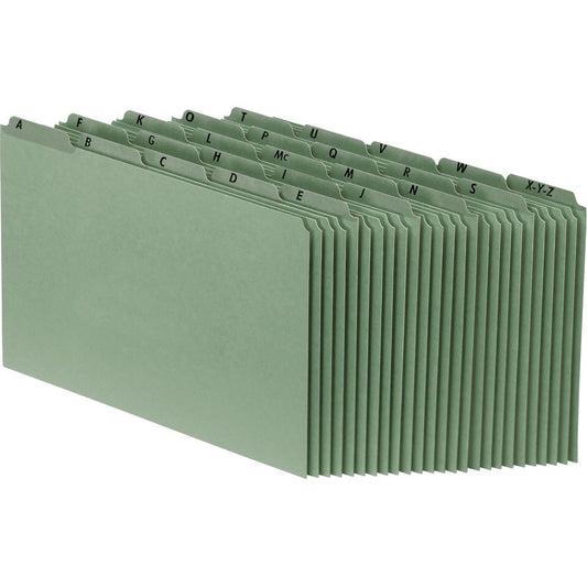 Pendaflex Heavyweight Alphabetic File Guides - Reinforced Tabs, Legal, Green