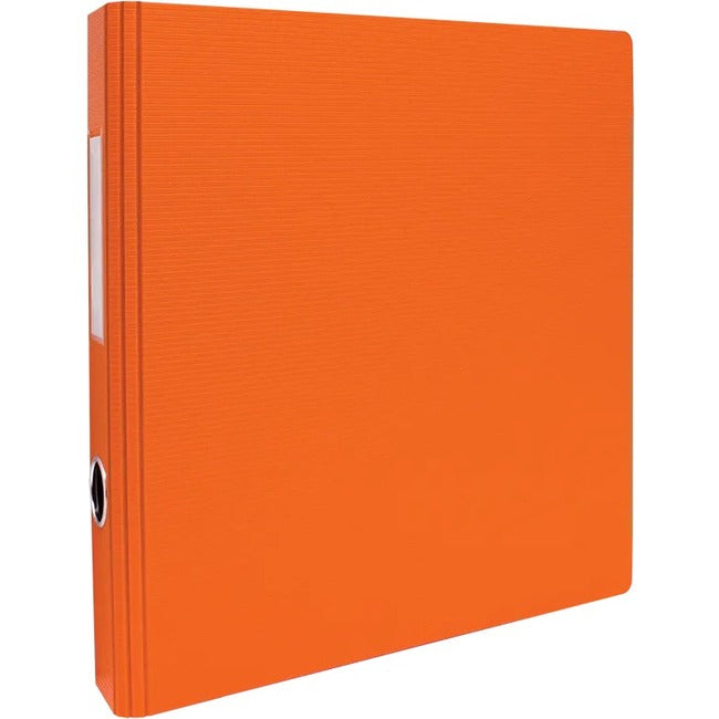 GEO 1" Textured Heavy-duty Binder, Orange
