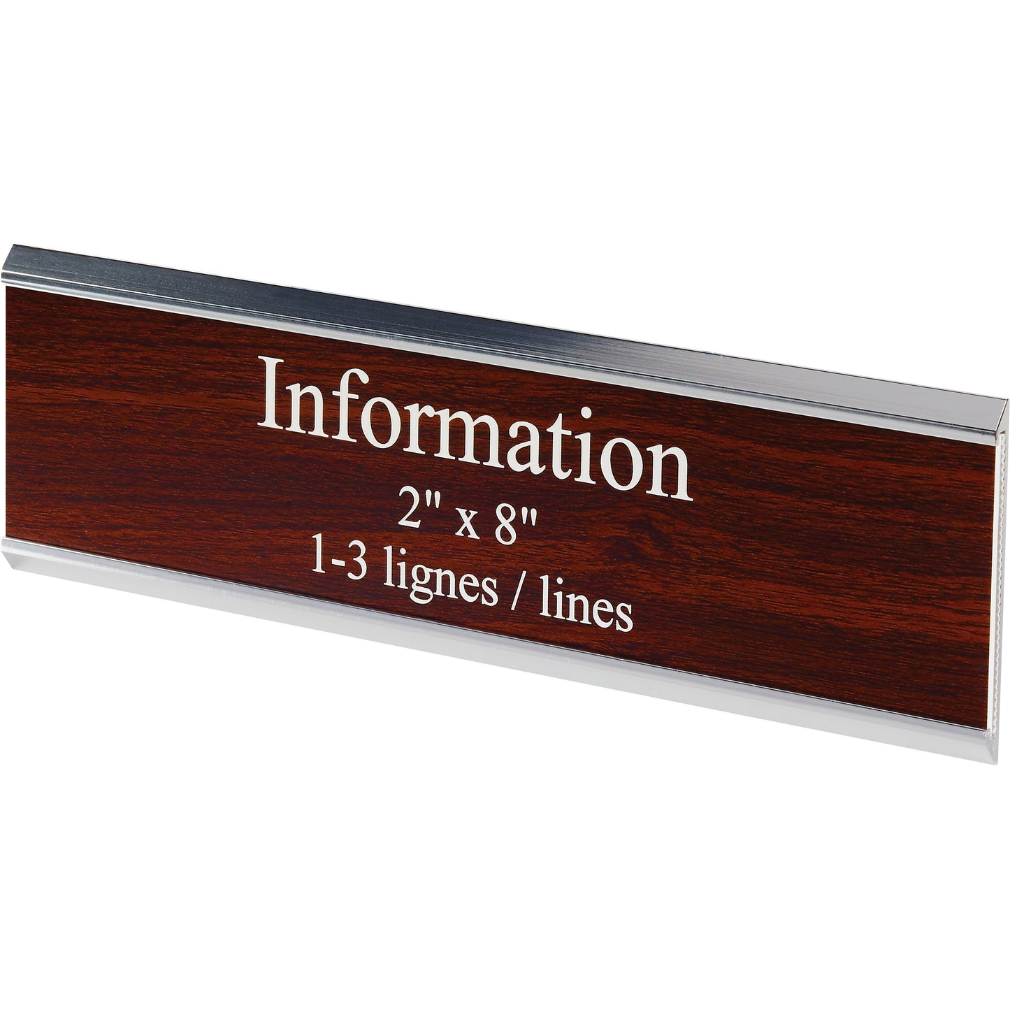Derome Engraved Plate with Holder