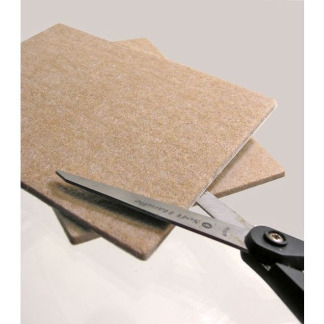 Shepherd Hardware 4-1/4-Inch x 6-Inch Heavy Duty Self-Adhesive Felt Furniture Pads, 2-Pack - 9950