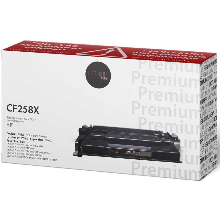 Premium Tone Toner Cartridge - Alternative for Hewlett Packard CF258X / 58X - Black - NCHPCF258X