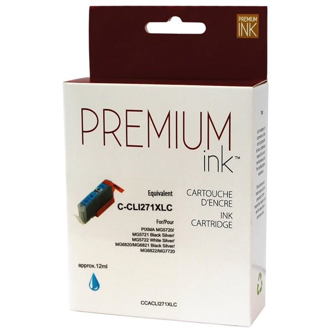Premium Ink Ink Cartridge - Alternative for Canon CLI-271XLC - Cyan