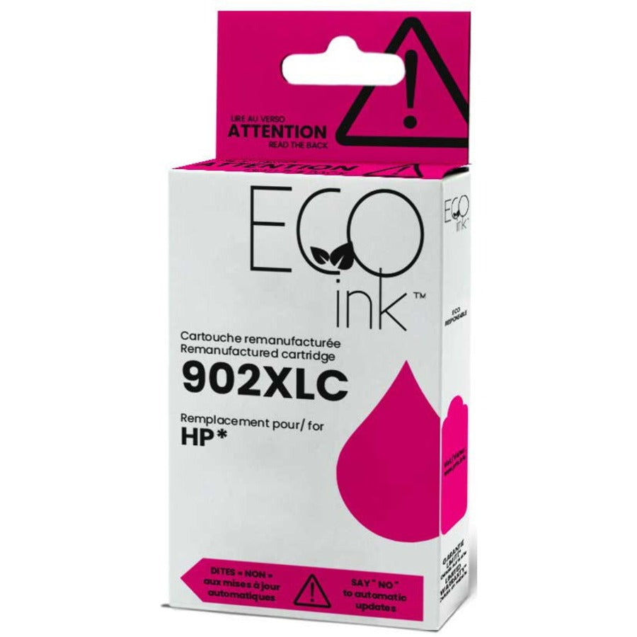 Eco Ink Ink Cartridge - Remanufactured for Hewlett Packard T6M06AN / 902XL - Magenta - RHP902XLM