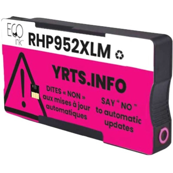 Eco Ink Ink Cartridge - Remanufactured for Hewlett Packard L0S64AN / 952XL - Magenta - RHP952XLM