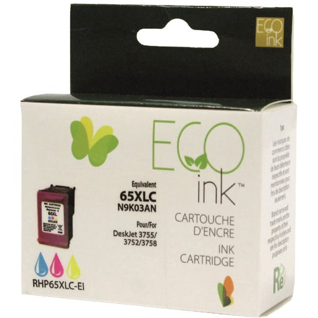 Eco Ink Ink Cartridge - Remanufactured for Hewlett Packard N9K03AN / 65XL - Color