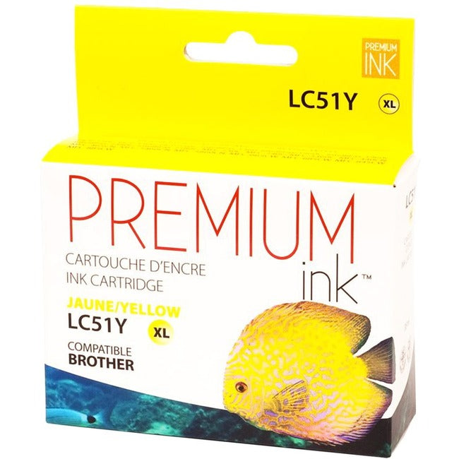 Premium Ink Ink Cartridge - Alternative for Brother LC51YS - Yellow