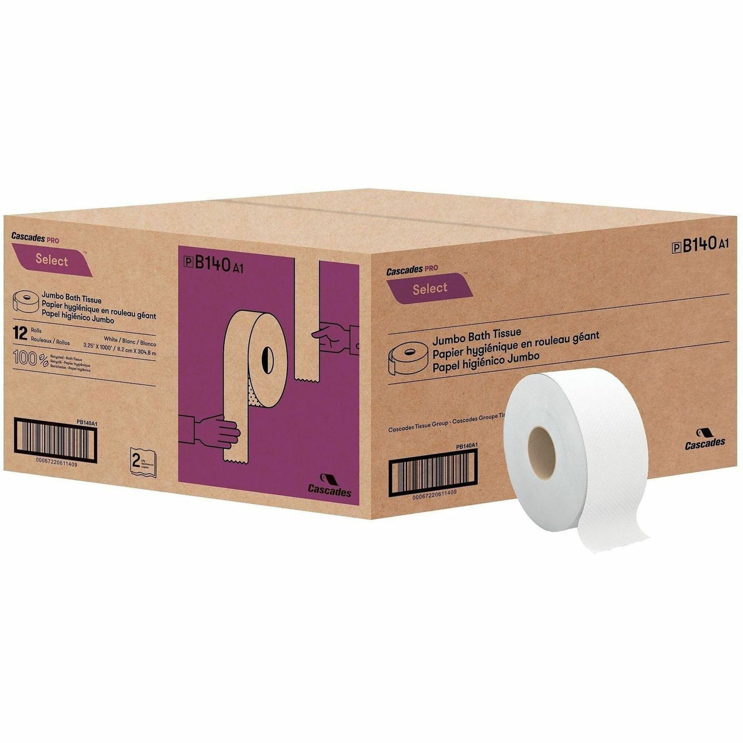 Cascades PRO Select Jumbo Toilet Paper