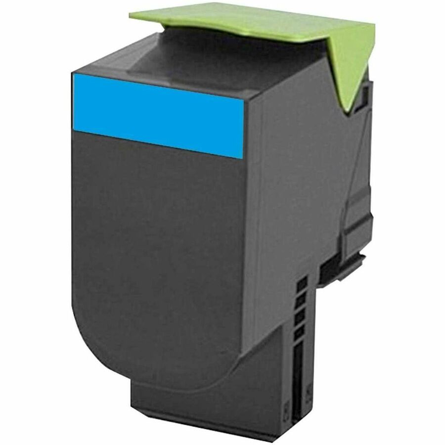 EcoTone Toner Cartridge - Remanufactured for Lexmark 70C1HC0 / 701HC - Cyan - RLEX-701HC