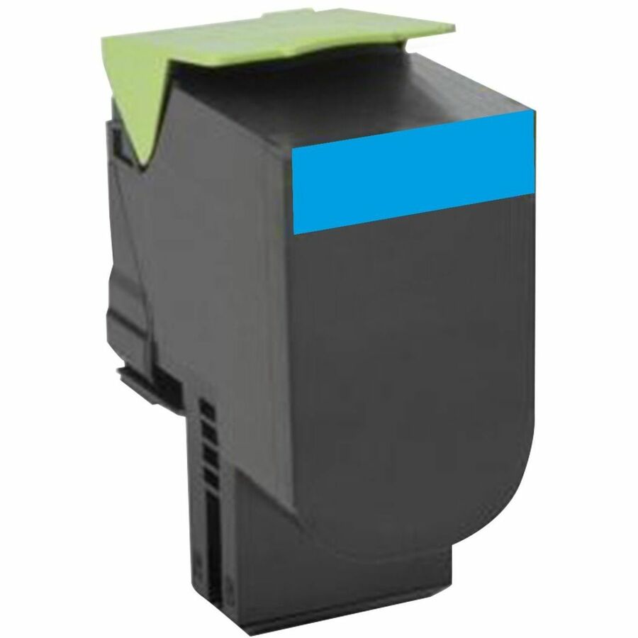 EcoTone Toner Cartridge - Remanufactured for Lexmark 801HC / 80C1HC0 - Cyan - RLEX-801HC