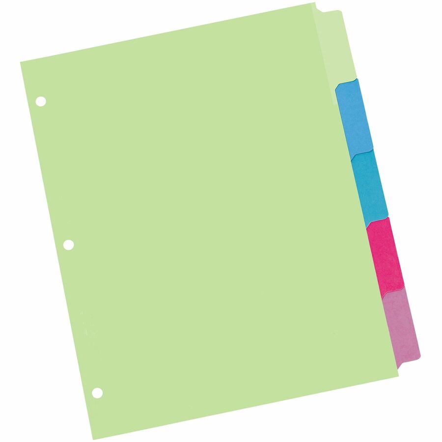 Avery® Big Tab™ Write & Erase Dividers 5 tabs, 1 set - 23180