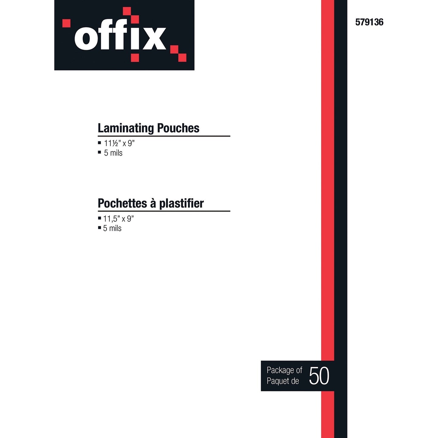 Offix 6009101 Laminating Pouch