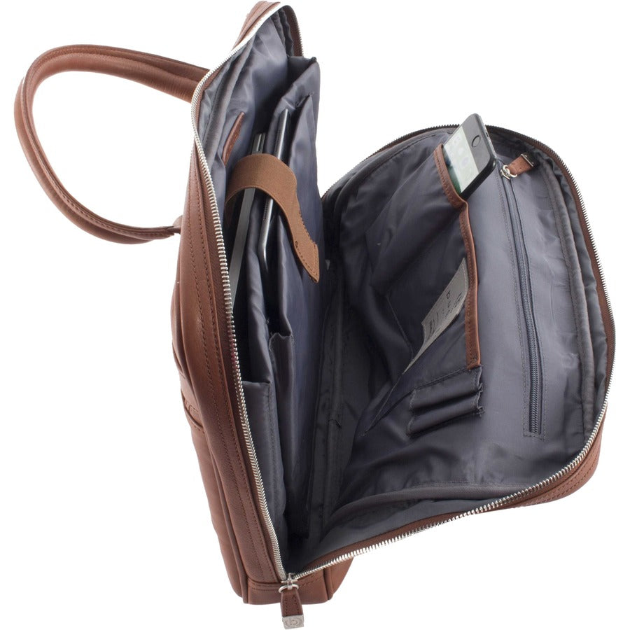 bugatti Sartoria Carrying Case (Briefcase) for 14" Tablet, Notebook - Cognac - EXB536-COGNAC