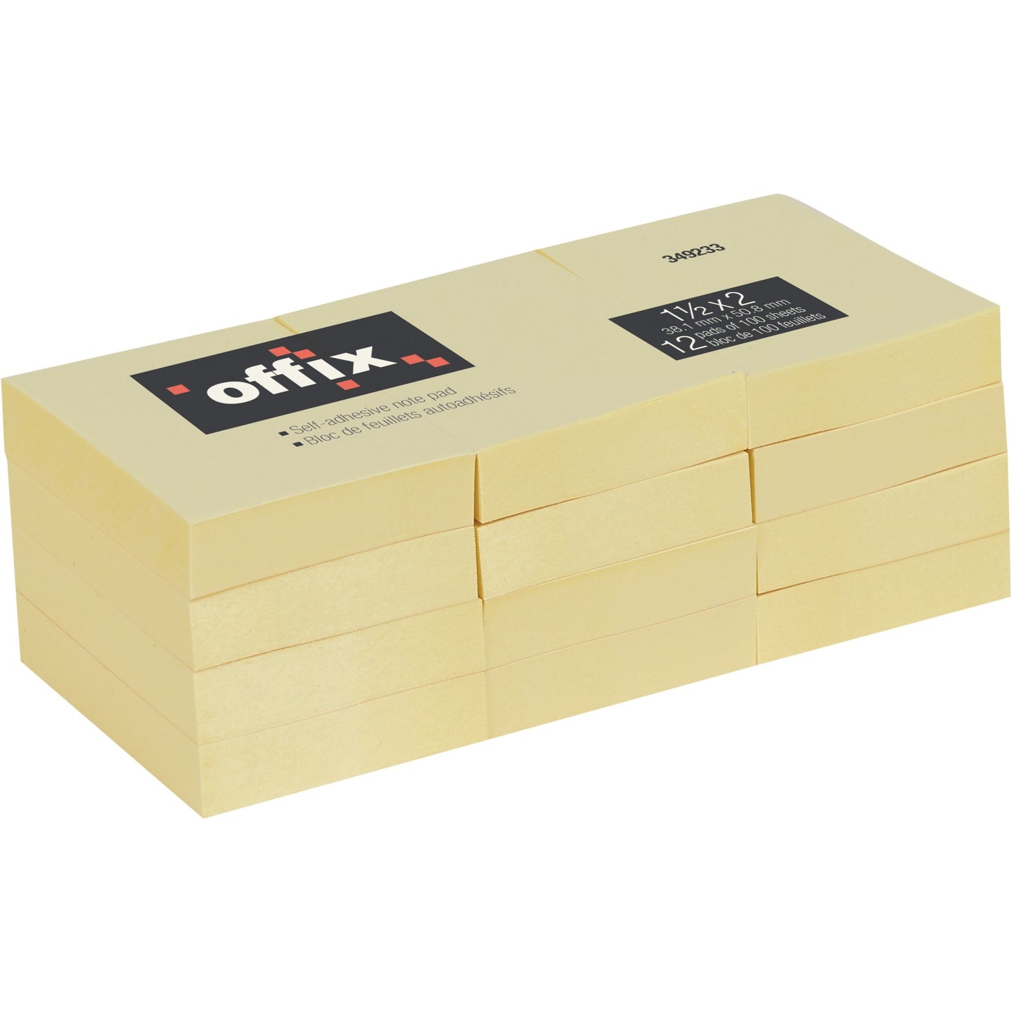 Offix NOV1.5X2-12PK Adhesive Note