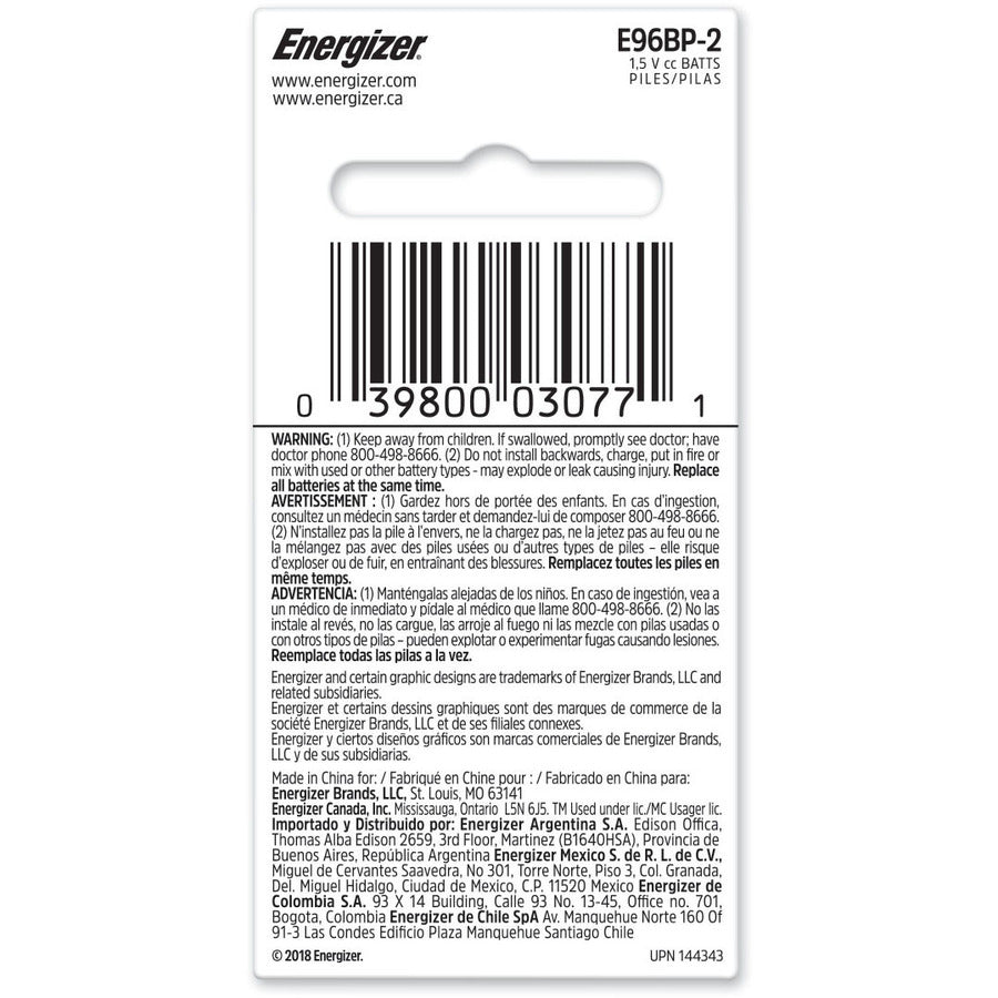 Energizer AAAA Batteries - E96BP-2