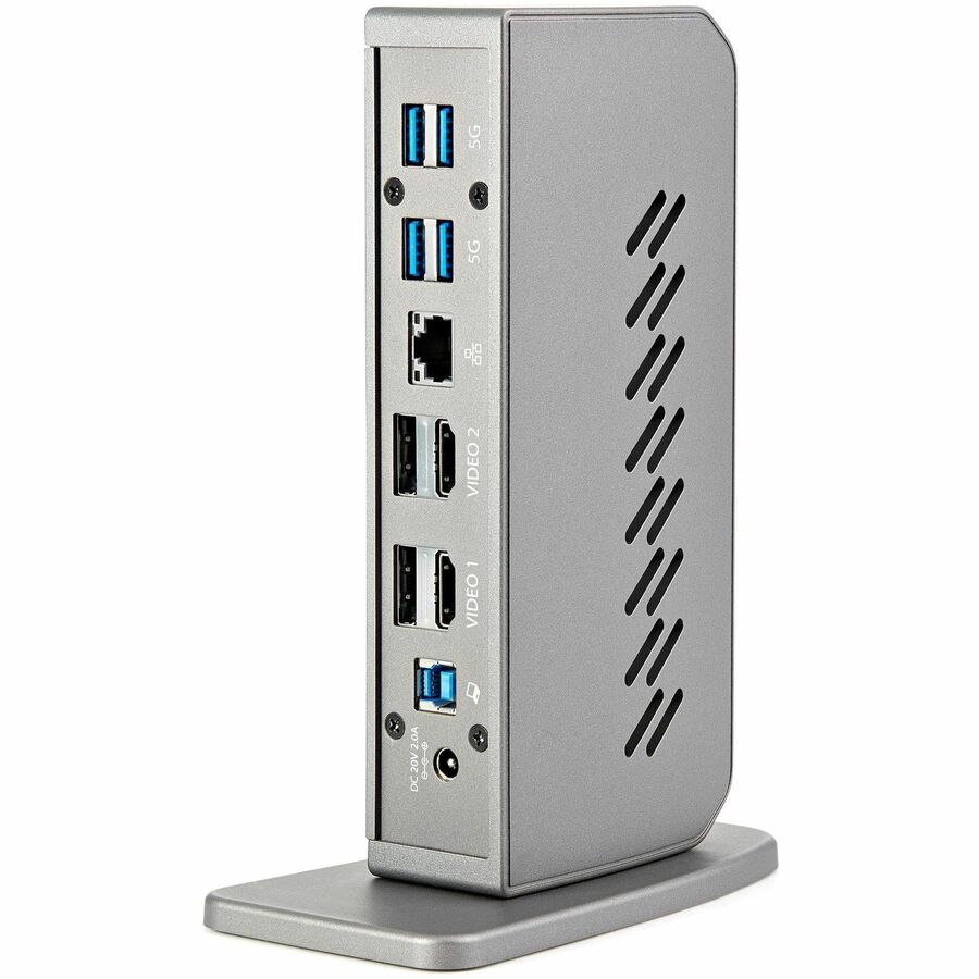 StarTech.com USB-C USB-A Dock - Hybrid Universal USB 3.0 Laptop Docking Station - Dual Monitor 4K 60Hz HDMI/DisplayPort - 6xUSB Type-A/GbE - DK30A2DHU