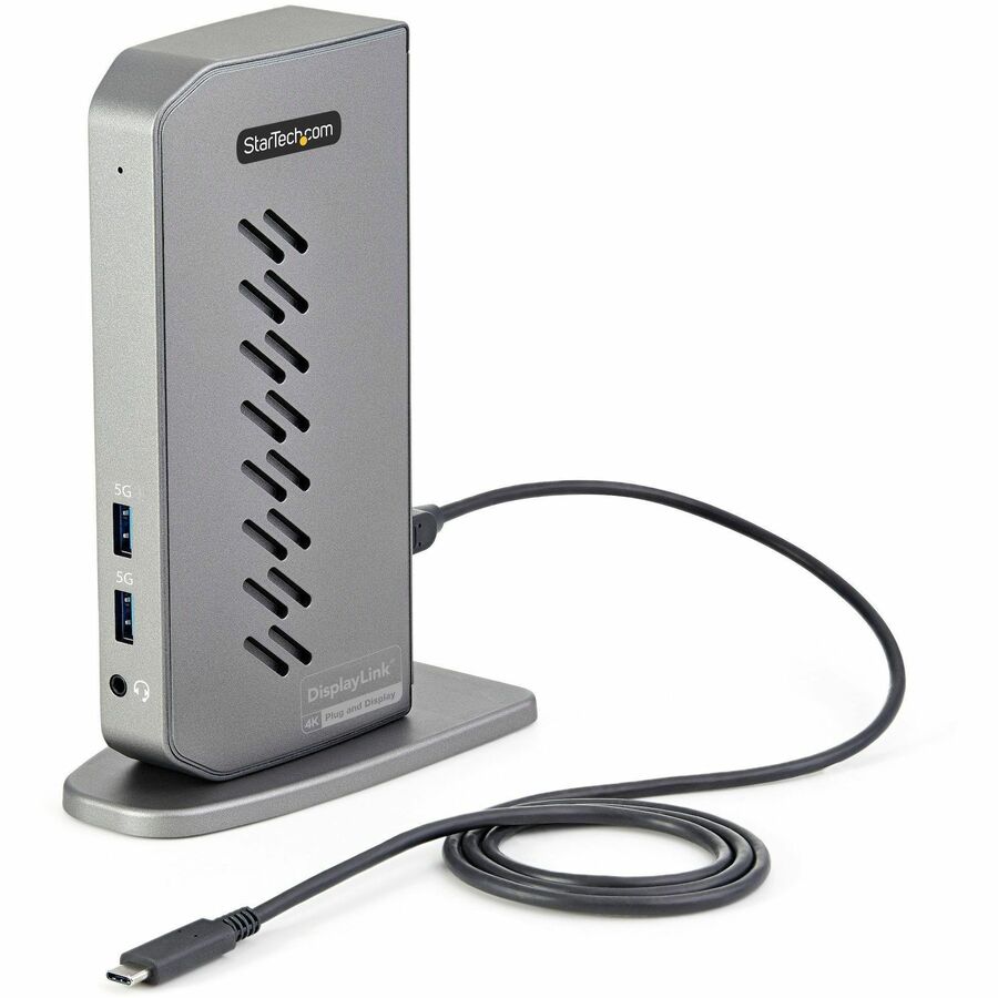StarTech.com USB-C USB-A Dock - Hybrid Universal USB 3.0 Laptop Docking Station - Dual Monitor 4K 60Hz HDMI/DisplayPort - 6xUSB Type-A/GbE - DK30A2DHU