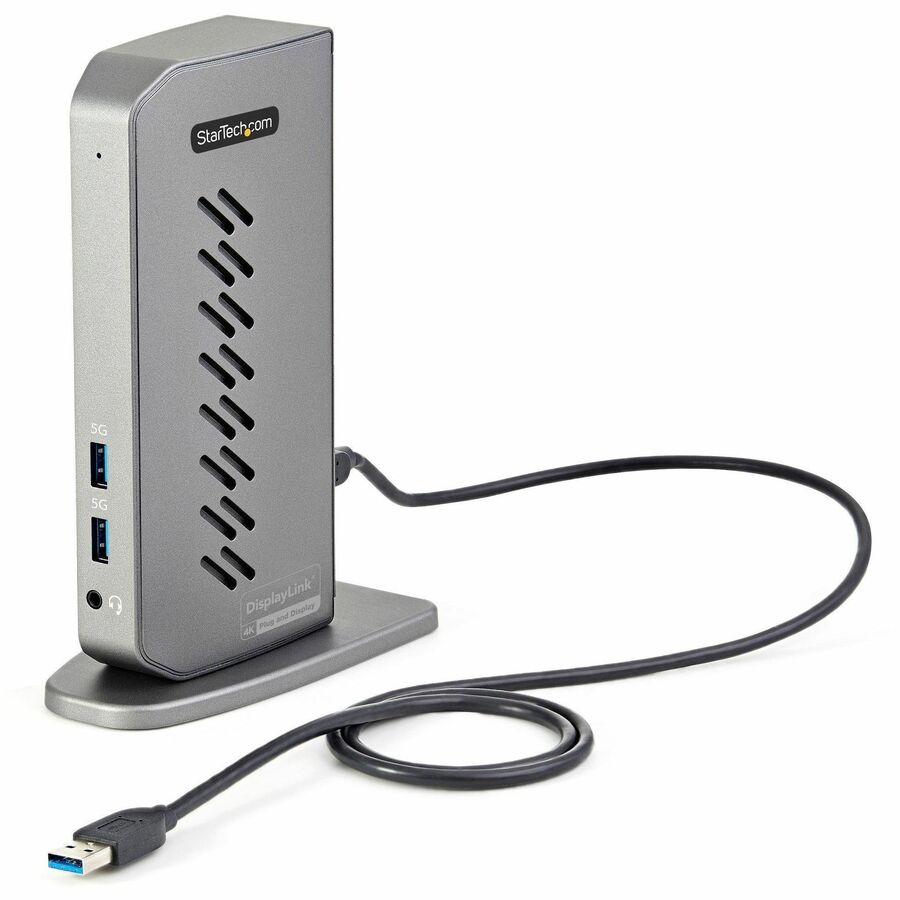 StarTech.com USB-C USB-A Dock - Hybrid Universal USB 3.0 Laptop Docking Station - Dual Monitor 4K 60Hz HDMI/DisplayPort - 6xUSB Type-A/GbE - DK30A2DHU