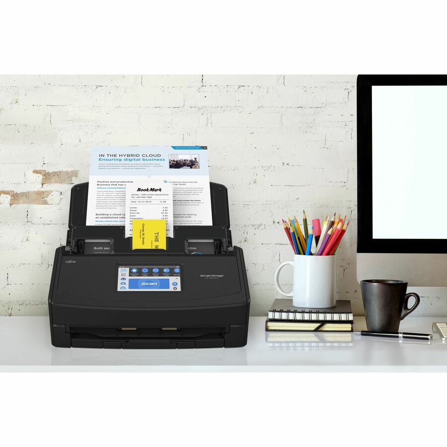 Ricoh ScanSnap ScanSnap iX1600 Large Format ADF Scanner - 600 dpi Optical - Black - PA03770-B635