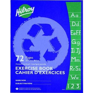 Hilroy® Recycled Exercise Book, 72 Page, Dotted Interlined