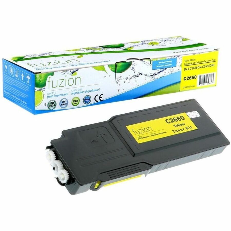 fuzion Dell 593-BBBR Compatible Toner - Yellow