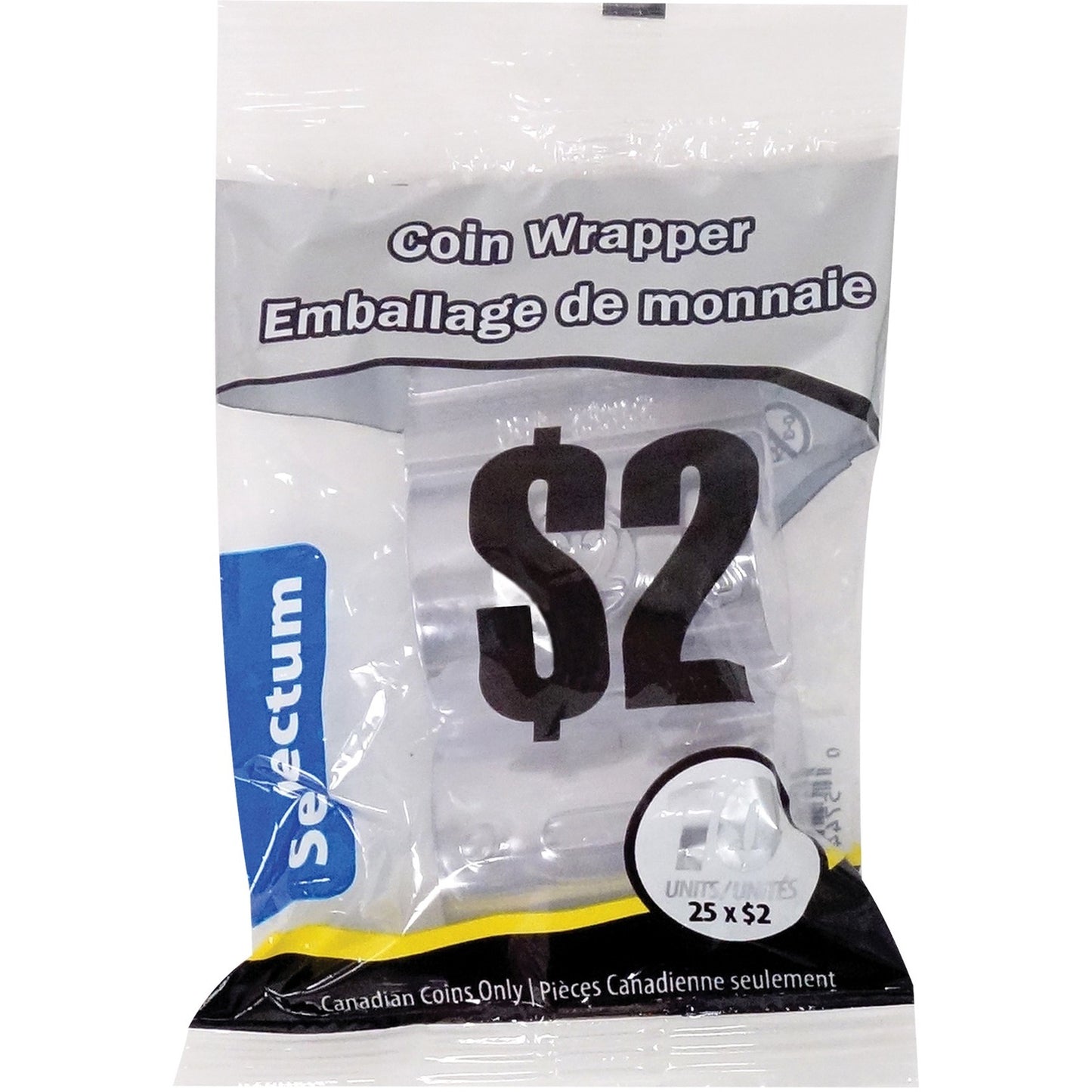 Selectum Plastic Coin Wrappers $2 10/pkg