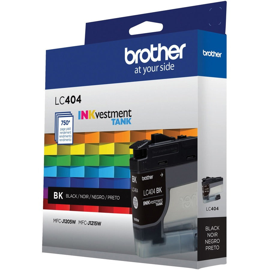 Brother INKvestment LC404BK Original Standard Yield Inkjet Ink Cartridge - Single Pack - Black - 1 Each - LC404BKS