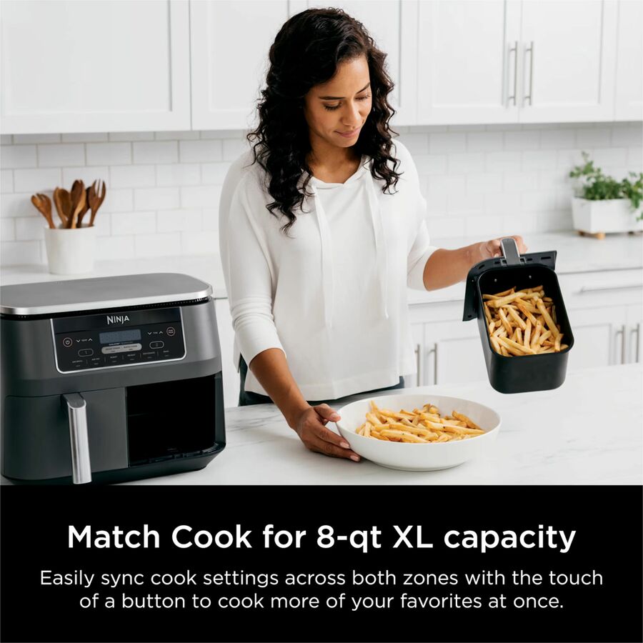 Ninja Foodi 6-in-1 8-qt. 2-Basket Air Fryer with DualZone Technology - DZ201C