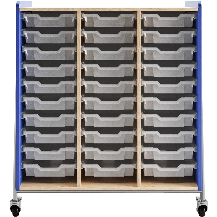 Safco Whiffle Typical Triple Rolling Storage Cart - 3930SBU