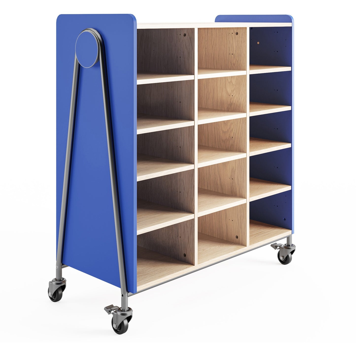 Safco Whiffle Typical Triple Rolling Storage Cart