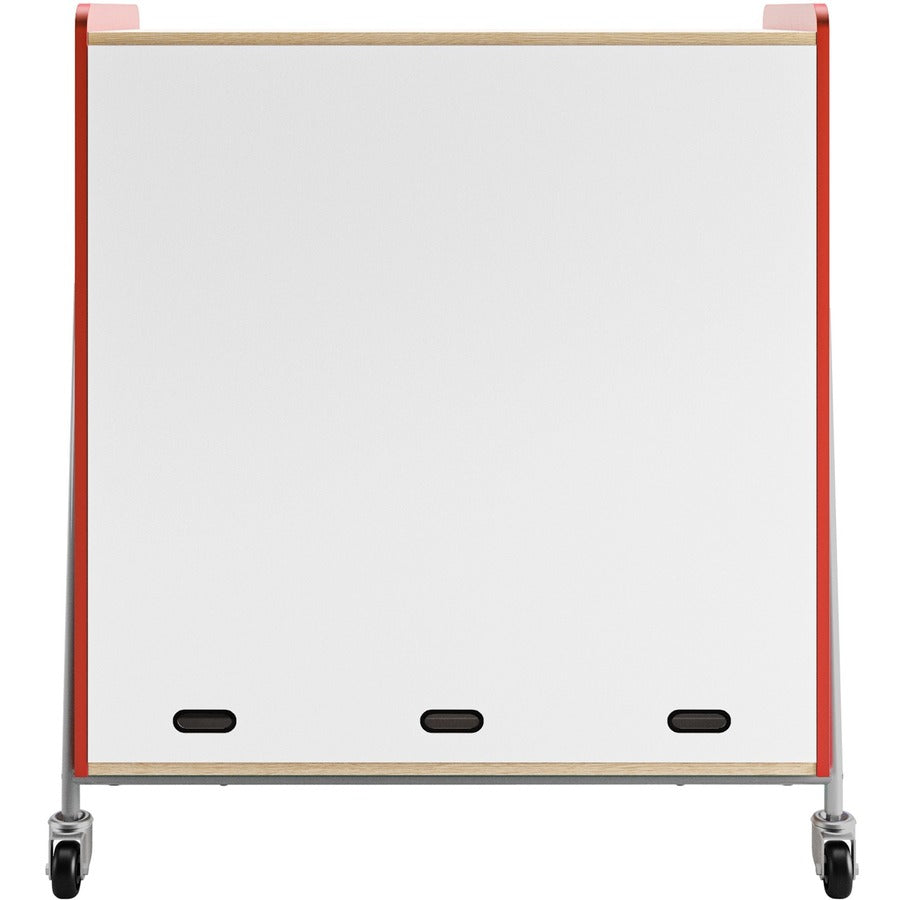 Safco Whiffle Typical Triple Rolling Storage Cart - 3930RED