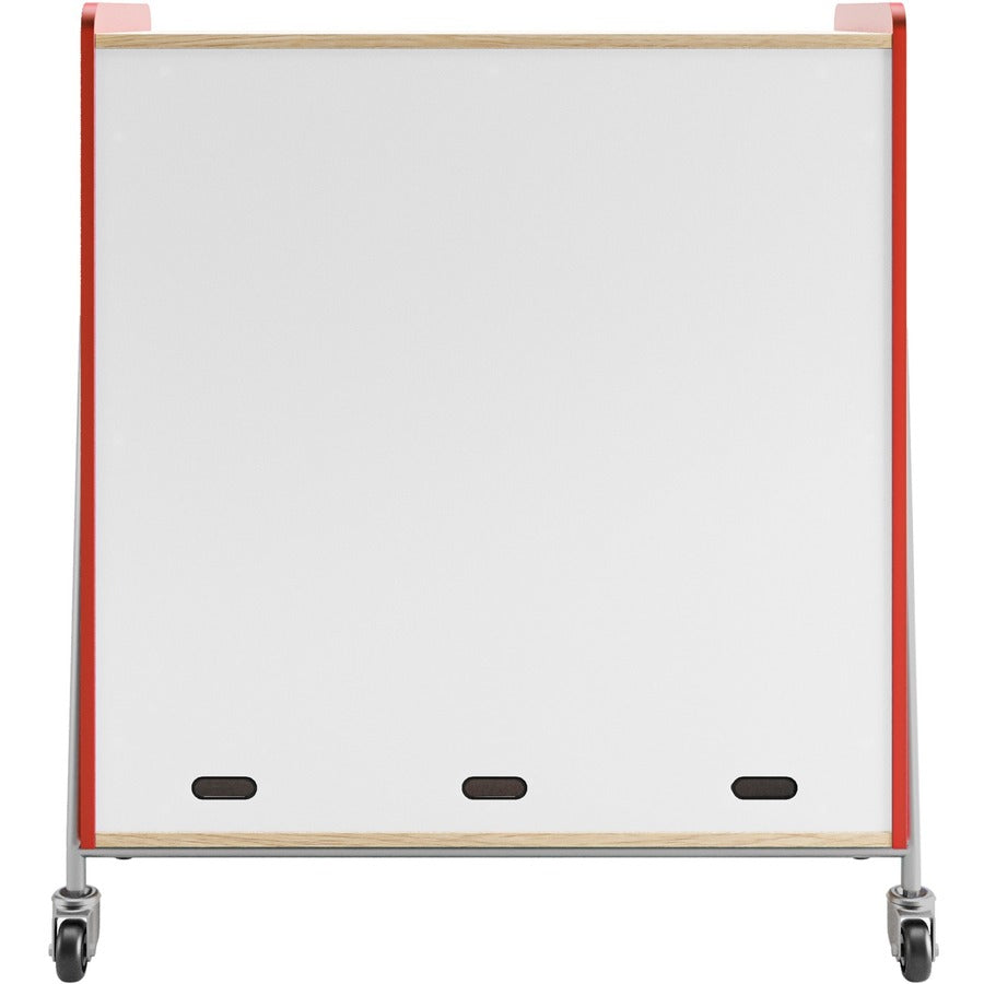 Safco Whiffle Typical Triple Rolling Storage Cart - 3931RED